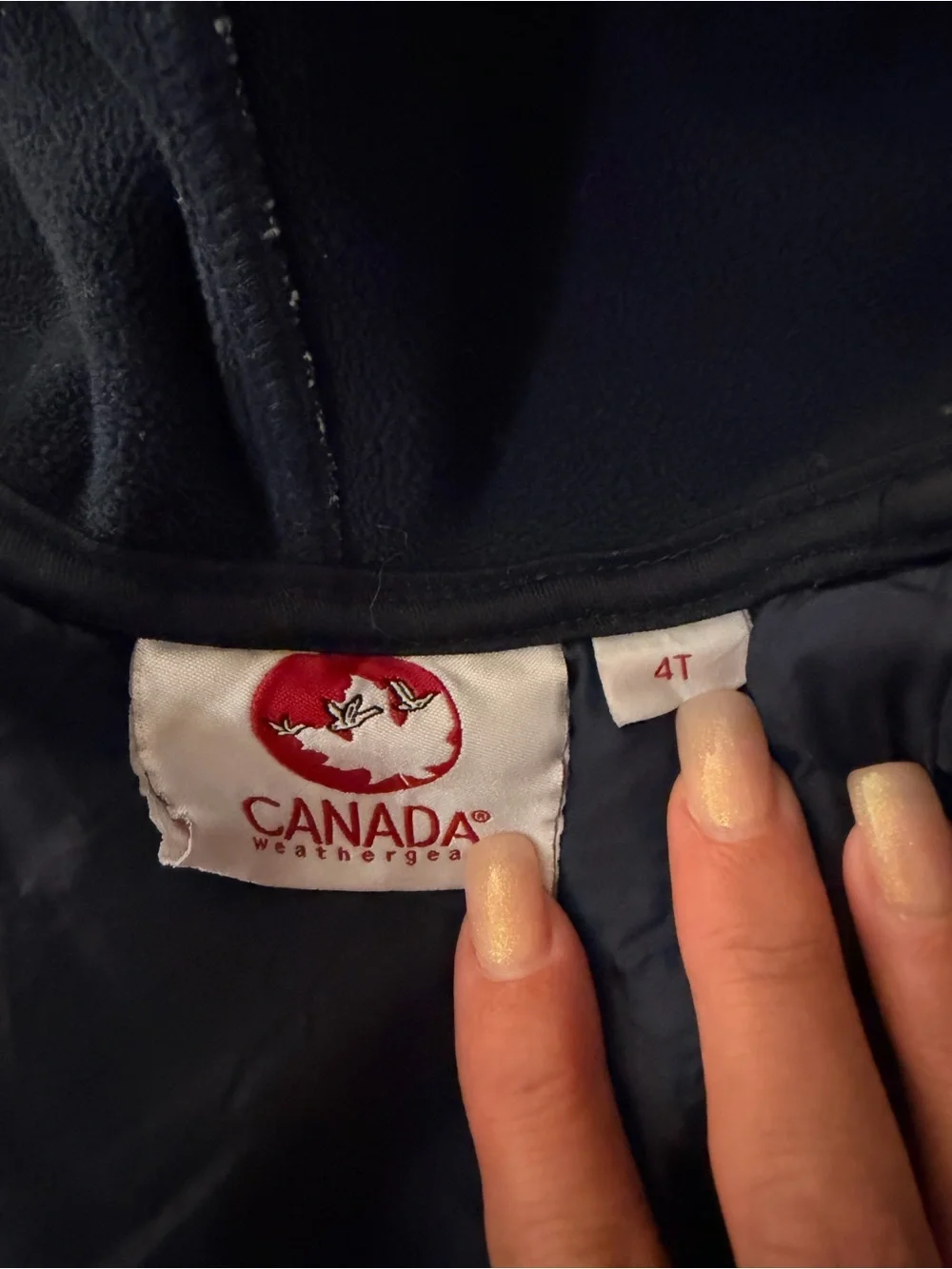 Toddlers Canada Weather Hooded Zip Jacket - size 4T